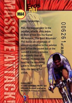 1997 Eurostar Tour de France - Massive Attack #MA4 Eros Poli Back
